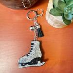 Popfizzy Rhinestone Ice Skate Keychain for Girls