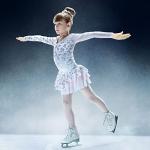 Hungdao Rhinestone Figure Skating Gloves for Women