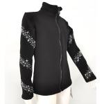 JoyCan Girl’s Black Ice Skating Jacket with Rhinestones