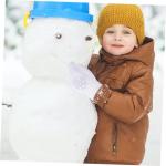 Warm Rhinestone Ice Skating Gloves for Adults