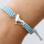 Infinity Figure Skating Charm Bracelet - Blue