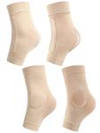 Geyoga Women’s Figure Skating Padded Socks - Beige