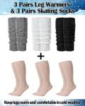 Chuarry 6 Pair Women’s Skating Leg Warmers