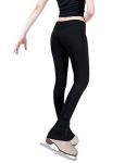 Girls' Ice Skating Bell Bottom Pants - Black