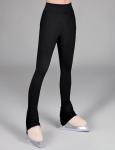 Girls' Ice Skating Bell Bottom Pants - Black