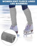 Chuarry Women's Fleece Lined Skating Leg Warmers