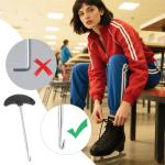 Larrel Carbon Steel Skate Lace Tighteners (Black)