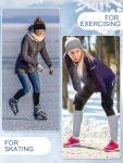 Chuarry Women's Fleece Lined Skating Leg Warmers
