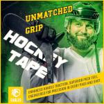 Black 1-Inch Hockey Grip Tape - 2 Rolls