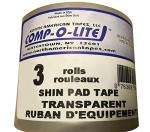 Clear Hockey Tape - 3 Rolls, Easy Rip