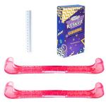 Nattork Heavy-Duty Ice Skate Blade Guards - Rose Red