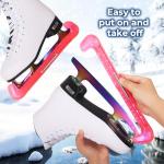 Nattork Heavy-Duty Ice Skate Blade Guards - Rose Red