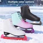 Nattork Heavy-Duty Ice Skate Blade Guards - Rose Red