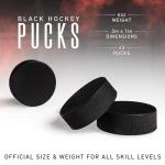 Franklin Sports Ice Hockey Pucks - 3 Pack
