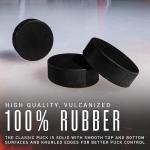 Franklin Sports Ice Hockey Pucks - 3 Pack