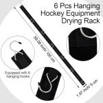 Suzile Hockey Drying Rack with 6 Hooks