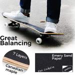 WhiteFang 31" Complete Skateboard for Kids