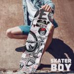 31" Double Kick Skateboard with Custom Graphics