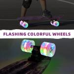 Nattork 22" Mini Cruiser Skateboard with Light-Up Wheels