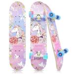 Colorful Flashing Wheel Skateboard for Beginners
