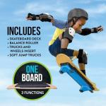 Flybar 3-in-1 Skateboard and Balance Board Combo