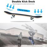 31" Complete Skateboard for Beginners - Blue