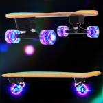 Nattork 29" Kids Rainbow Skateboard for Beginners