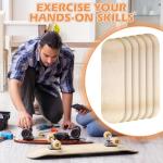 Honoson 6 Pack Blank Skateboard Decks 32x8 Inches