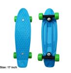 SK8MEMO Mini Skateboard for Kids - Blue