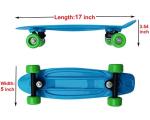 SK8MEMO Mini Skateboard for Kids - Blue