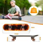 GIEEU Colorful Flashing Wheel Skateboard for Everyone