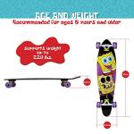 Kryptonics 36" Colorful Longboard Skateboard for Kids