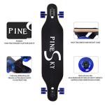 PINESKY 41" Maple Longboard for Cruising and Carving
