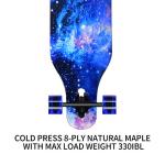 PINESKY 41" Maple Longboard for Cruising and Carving