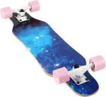 31-Inch Mini Cruiser Longboard with Flame Design