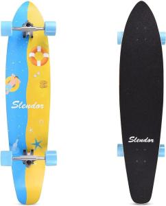 Slendor 42-Inch Pintail Longboard Skateboard Complete