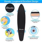 Slendor 42-Inch Pintail Longboard Skateboard Complete