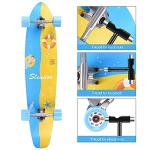 Slendor 42-Inch Pintail Longboard Skateboard Complete