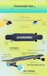 Customizable 42-Inch Professional Longboard Skateboard