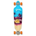 Yocaher 41" Drop Through Longboard Skateboard - Blue N' Red