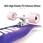 42-Inch Longboard Skateboard for Cruising and Tricks