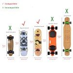 Adjustable Waterproof Skateboard Backpack Bag - Black