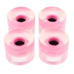 Glow-in-the-Dark Longboard Wheels 4-Pack - Pink