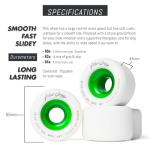 Blood Orange Morgan 65mm Green Longboard Wheels