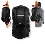 Versatile Waterproof Skateboard and Longboard Backpack
