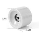 RaceBon 70mm 78A Longboard Wheels with Bearings