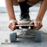 BRAVORD 70MM 82A Longboard Cruising Wheels - Set of 4