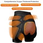 Padded Protective Shorts for Skating and Snowboarding