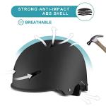 Adult Skateboard Helmet with Adjustable Protective Gear Set
