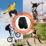 3D Padded Hip Shorts for Skateboarding and Snowboarding